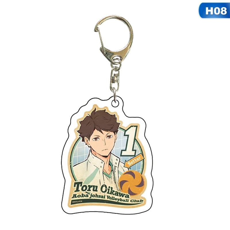 flowersqueen Móc khóa hình nhân vật hoạt hình Haikyuu
