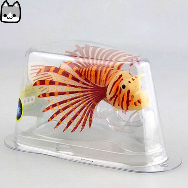 Aquarium Landscaping Aquarium Decoration Luminous Simulation Color Lionfish Silicone Material Fish Fishbowl Decoration