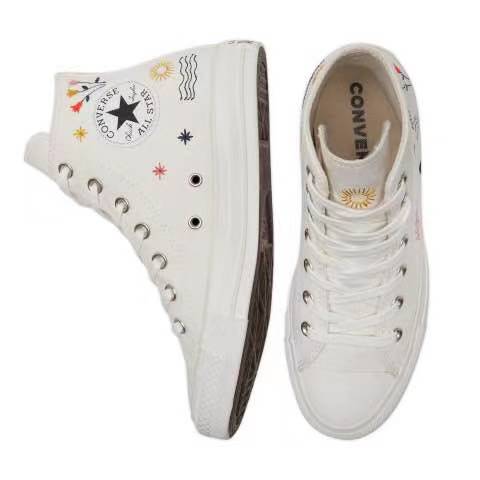 Giày Thể Thao CONVERSE CHUCK TAYLOR ALL STAR Thêu Họa Tiết Phong Cách Cổ Điển 1970s