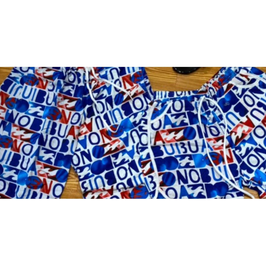 Quần đôi đi biển mẫu mới họa tiết chữ sắc màu | BigBuy360 - bigbuy360.vn