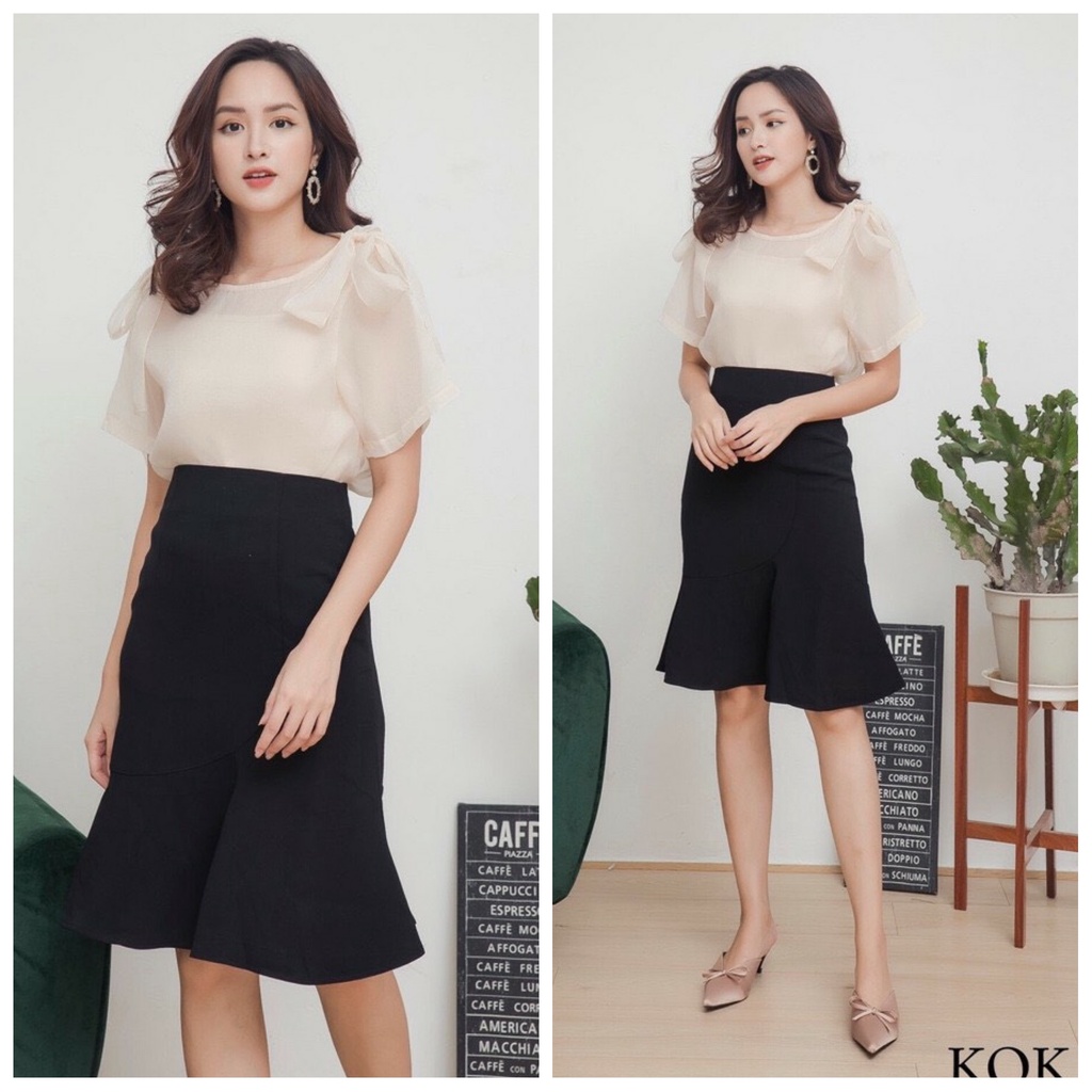Chân váy body đuôi cá nữ, chân váy vải công sở xòe che khuyết điểm shop.congso