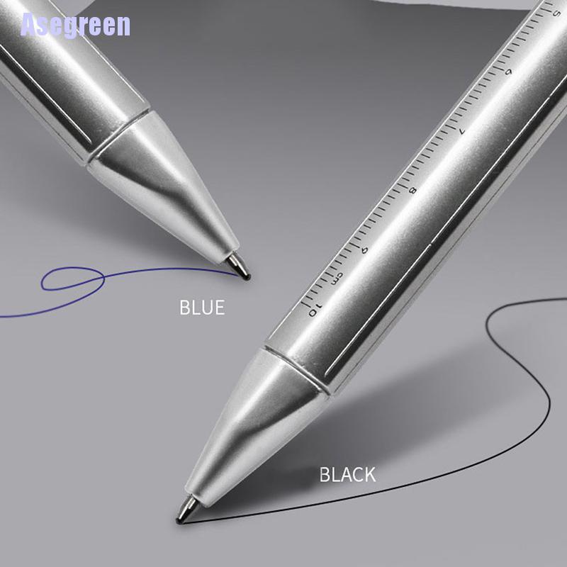 Bút bi kiêm thước cặp ngòi 0.5mm dành cho học sinh