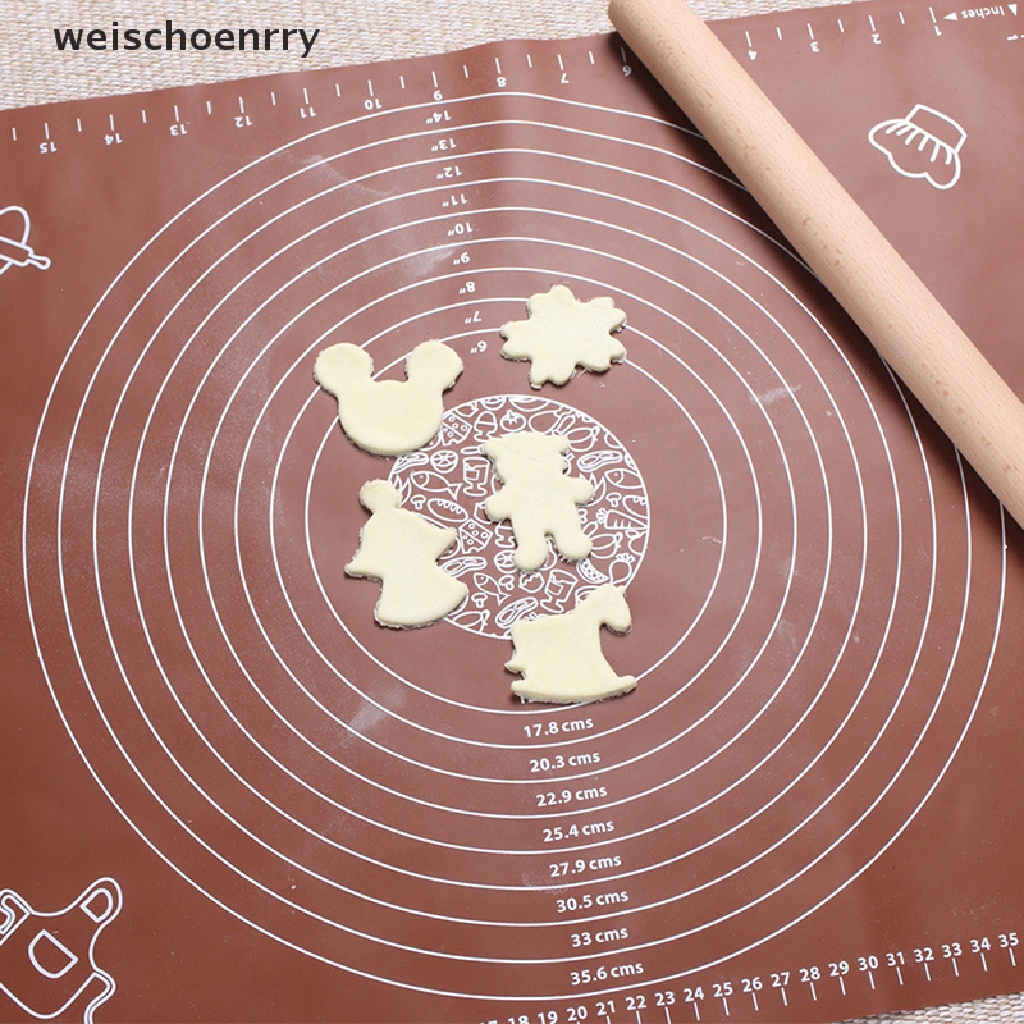 Thảm Silicone Chống Dính Dùng Lăn Bột Làm Bánh