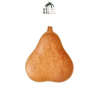 Dĩa gỗ dừa bến tre tự nhiên hình quả mận