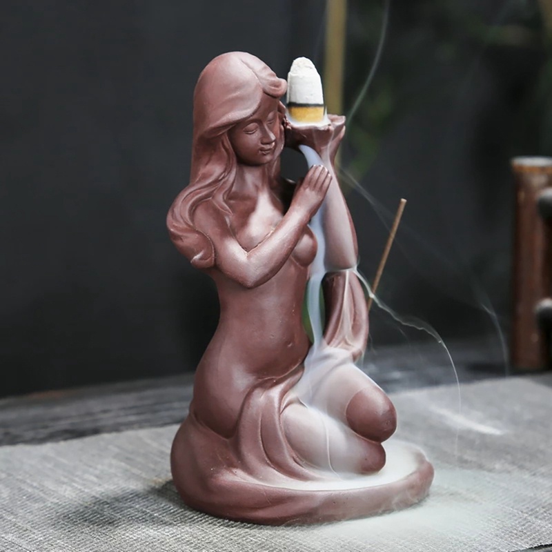 Đế Đốt Trầm Hương Hình Thác Nước Bằng Gốm Phong Cách Bắc Âu