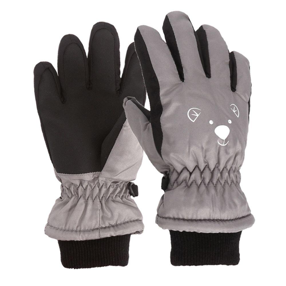 Găng Tay Trượt Tuyết Dày Dặn Ấm Áp Chống Trượt Thời Trang Mùa Đông Cho Bé