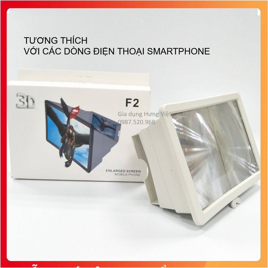 Kính 3D phóng to màn hình điện thoại smartphone giúp giảm mỏi mắt khi xem phim, video, clip [KÍNH PHÓNG ĐẠI]