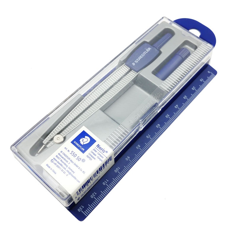 Bộ Compa + Bút Chì Kim + Ngòi Chì - Staedtler 550-50 - Màu Tím
