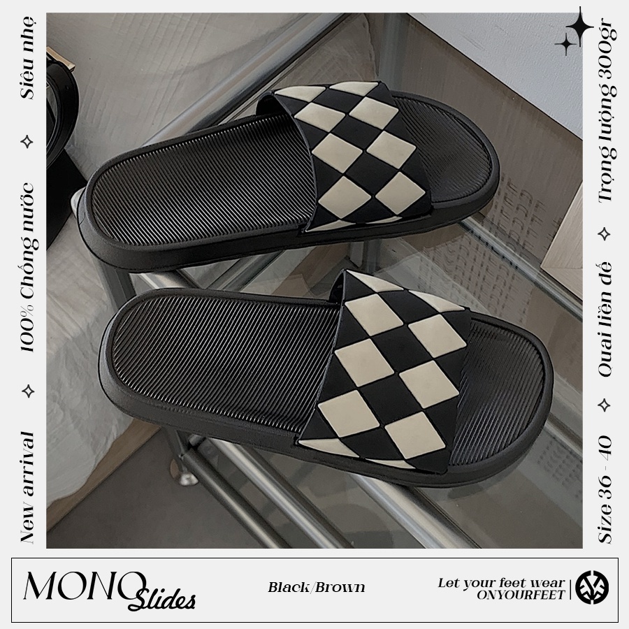Dép quai ngang unisex - Mono Slides