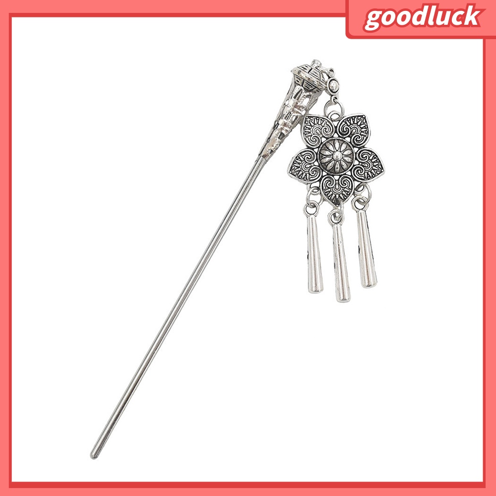 Trâm Cài Tóc Đính Hoa Và Tua Rua Phong Cách Cổ Điển