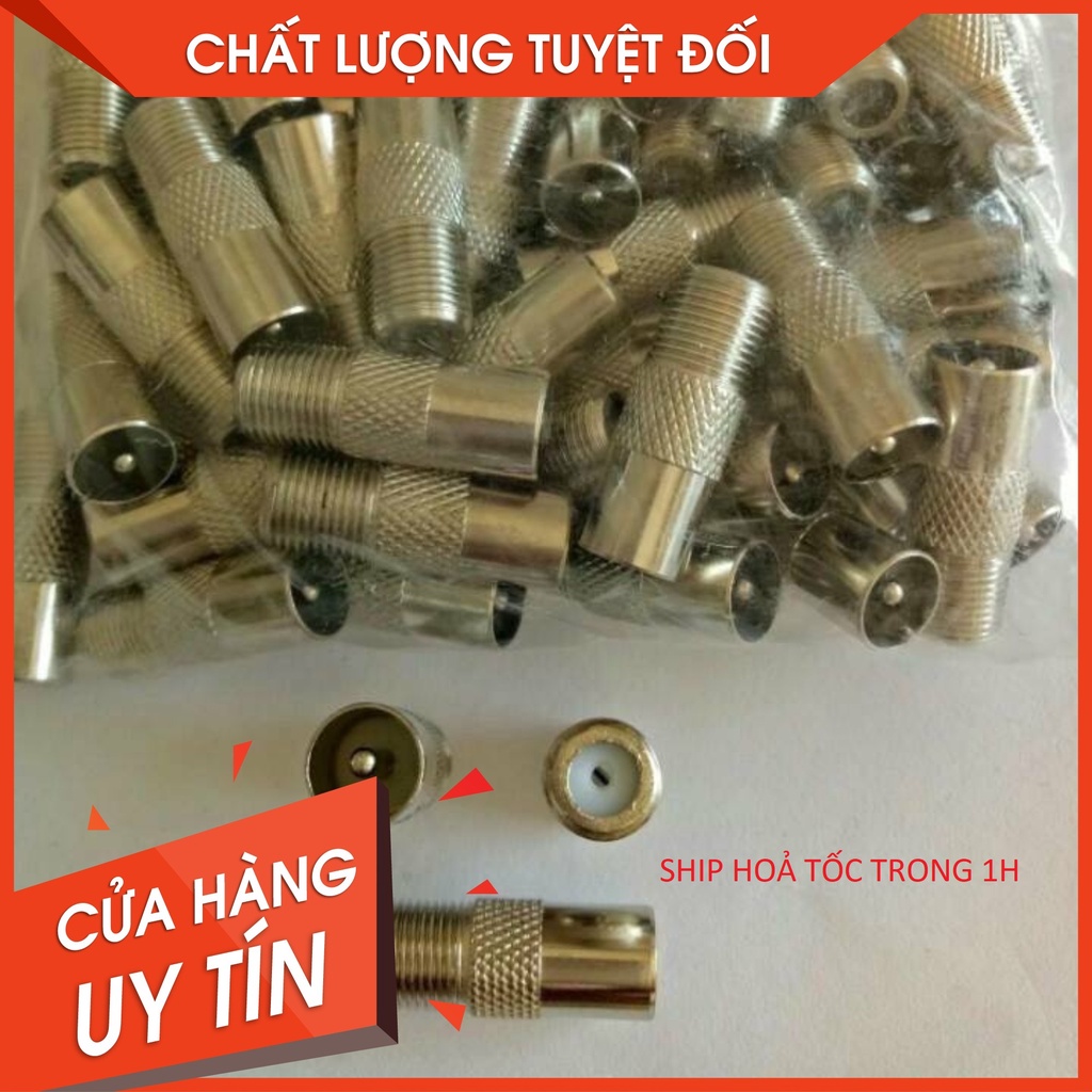 Bộ đôi Jack TV và Jack F5, Bộ đôi Rắc TV và Rắc Vặn cho đường truyền cáp đến tivi, đường truyền DVB T2 đến TV