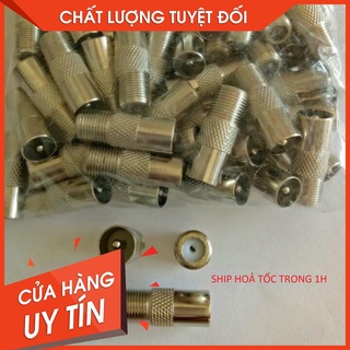 Bịch 100 con Jack tivi, Rắc tivi sắt, Jack F đực kết nối anten, tivi, dây âm tường
