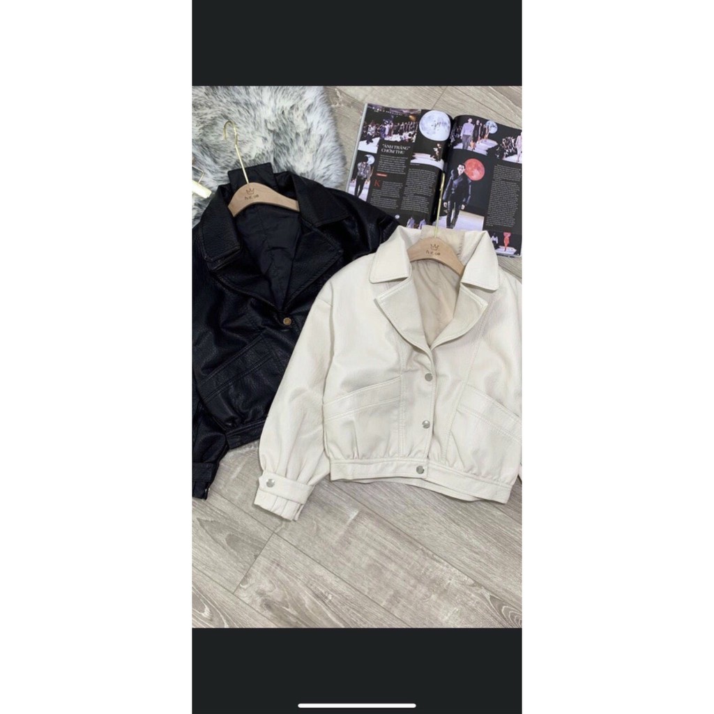 áo da nữ xinh áo da nữ dáng ngắn | BigBuy360 - bigbuy360.vn