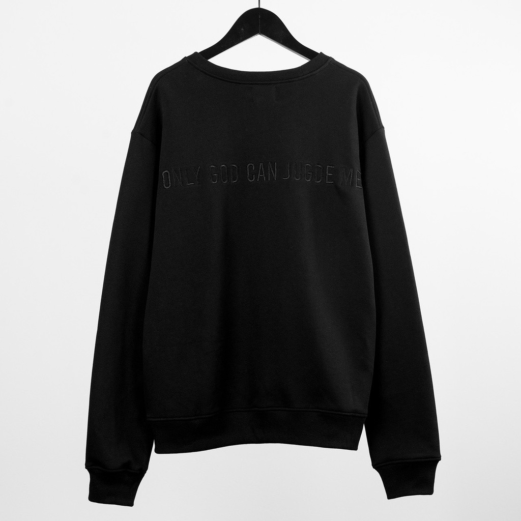 Áo sweater nỉ dài tay The Bad God Emboss
