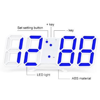 Đồng Hồ Báo Thức Đèn Led 3d Để Bàn