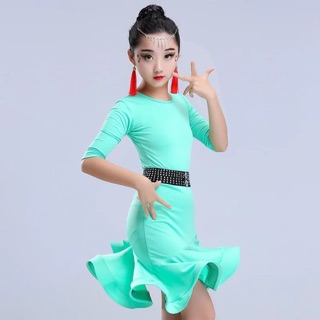 Đầm khiêu vũ dance tay lỡ bé gái