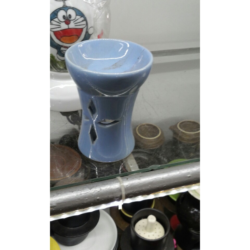 Đèn đốt nến trụ liền gốm Bát Tràng | BigBuy360 - bigbuy360.vn