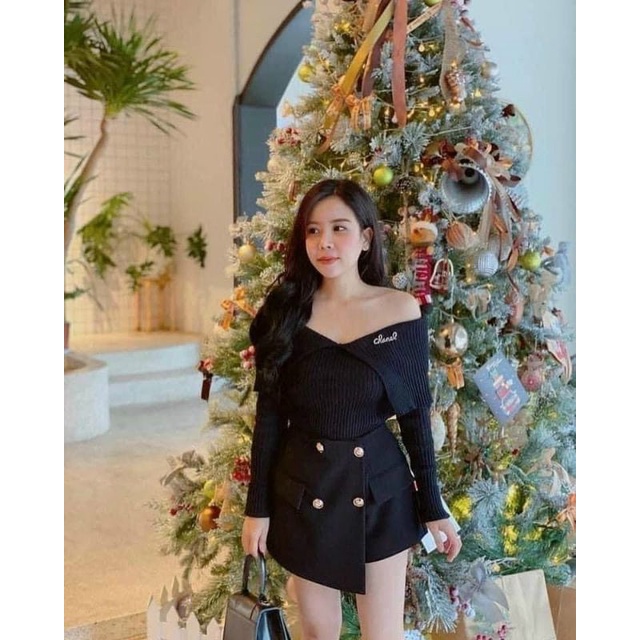 Áo bẹt vai phủ 2 bên quyến rũ &amp; sang chảnh A15