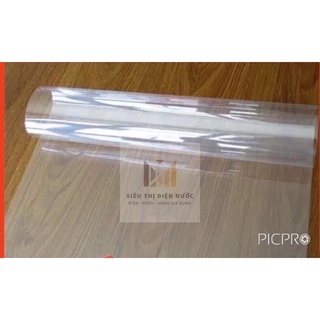 Decal trong suốt khổ 50cm keo sẵn bóc dán