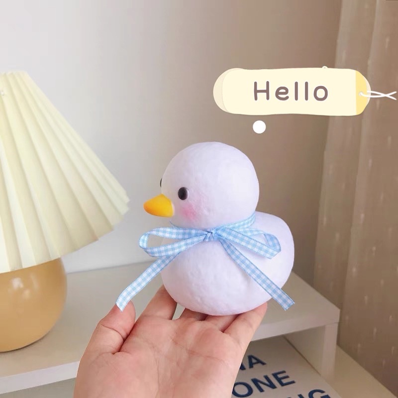 Đèn ngủ led trang trí gấu bear má hồng ngồi thắt nơ dùng pin cúc áo decor chụp ảnh xinh xắn