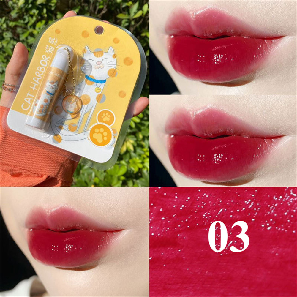 Dễ Thương (Hàng Mới Về) Son Môi Hai Trong 1 Không Phai Lâu Trôi Thiết Kế Hình Mèo Đáng Yêu | BigBuy360 - bigbuy360.vn