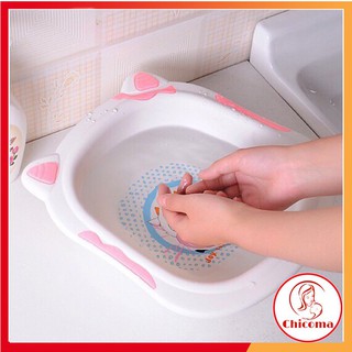 Chậu rửa mặt hình bò sữa cho bé