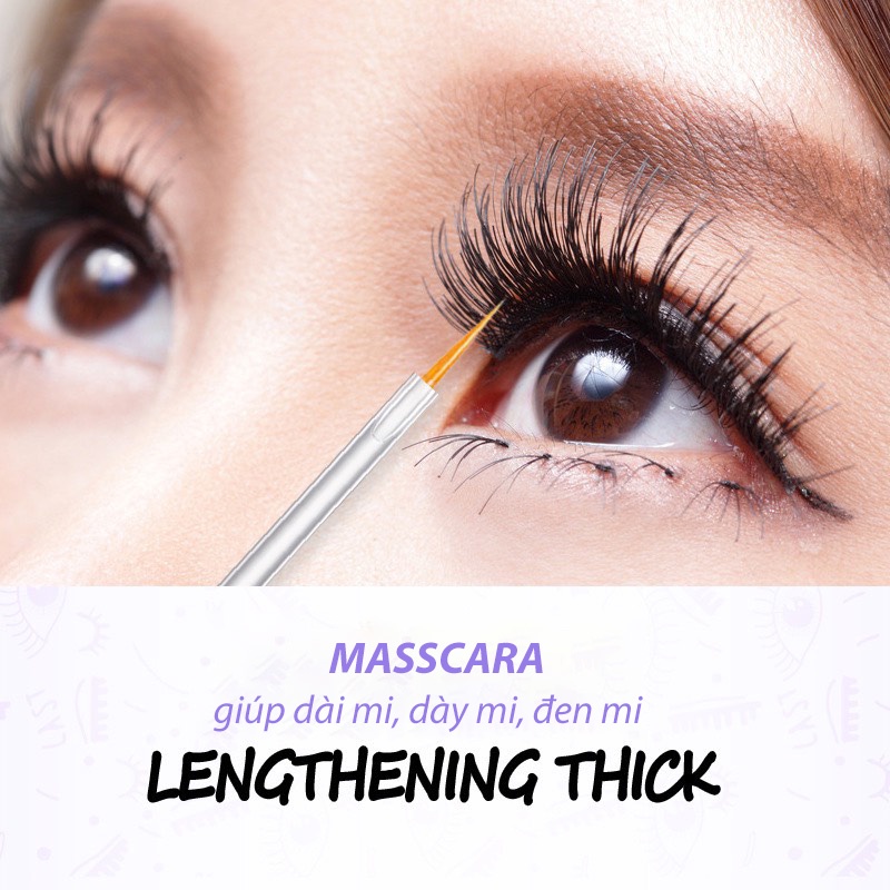 Serum mascara dưỡng mi dài và dày Bioaqua Nourishing Liquid Eyelash 7ml hàng nội địa Trung