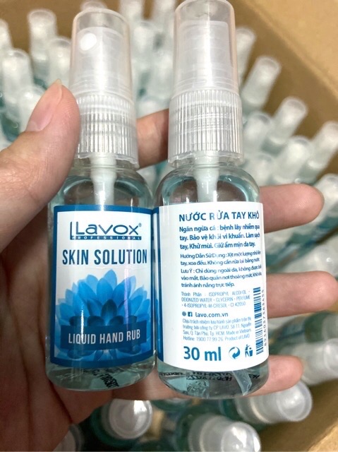 [CHÍNH HÃNG]_Nước rửa tay khô diệt khuẩn Lavox mini 30ml | BigBuy360 - bigbuy360.vn