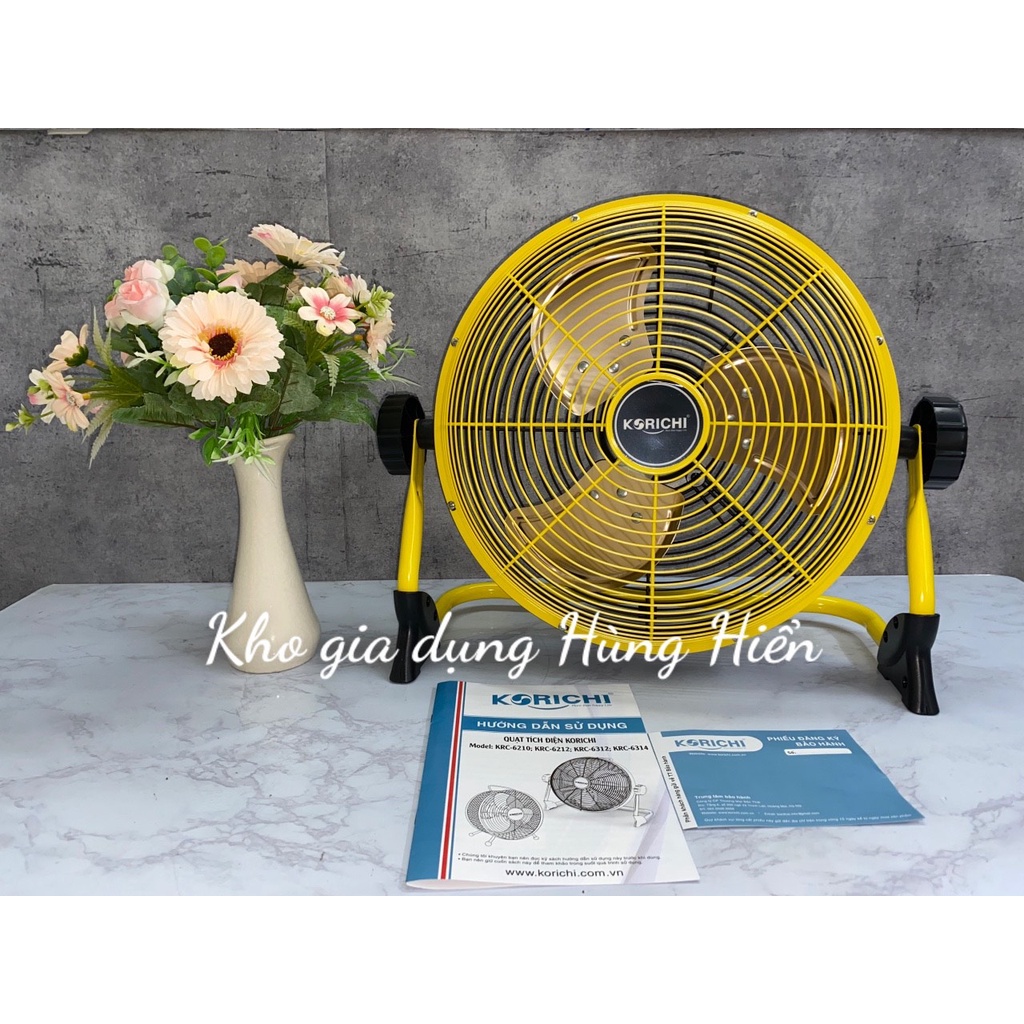 QUẠT TÍCH ĐIỆN KORICHI KRC-6312 - HÀNG CHÍNH HÃNG