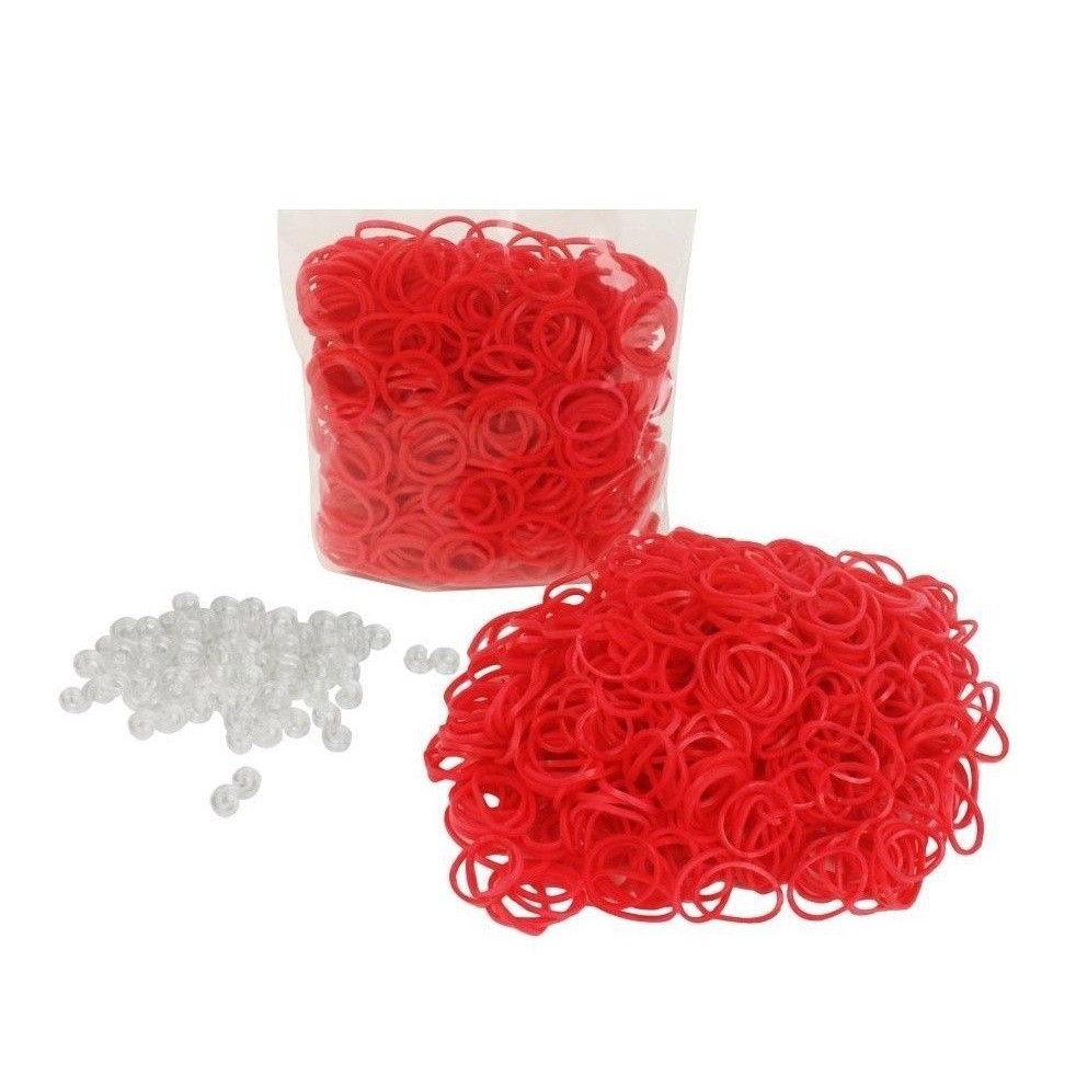 Bộ 600 dây thun cao su nhiều màu tự thắt vòng tay
