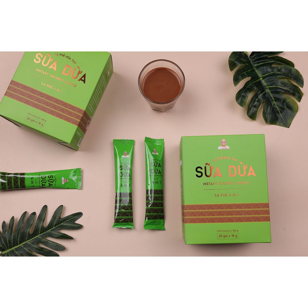 Cà Phê Sữa Dừa Color Man set 20 gói với hương thơm sữa dừa béo ngậy hòa quyện với hương vị cà phê đặc trưng | BigBuy360 - bigbuy360.vn