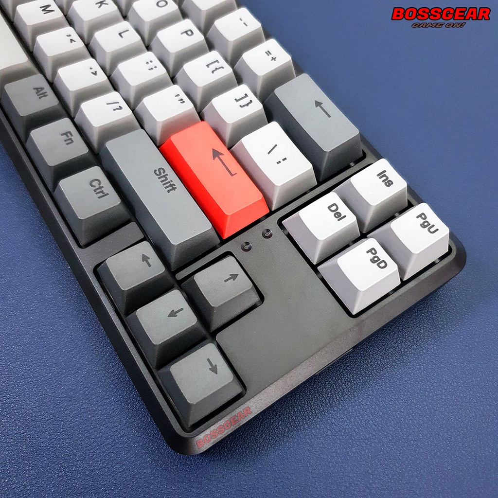 Bàn phím cơ EDRA EK368W V2 3 Mode kết nối LED RGB Red / Brown Edra custom switch keycap PBT Cherry profile