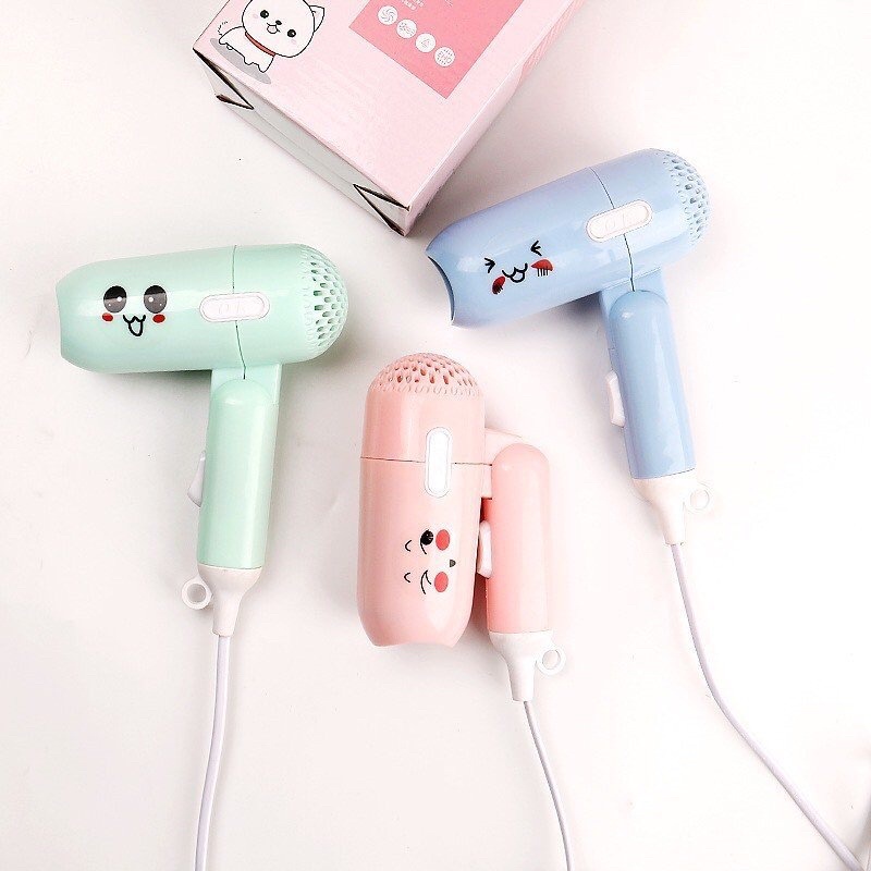 [Tóc đẹp xuống phố] Máy sấy tóc mini gấp gọn hình thú icon siêu kute bỏ túi