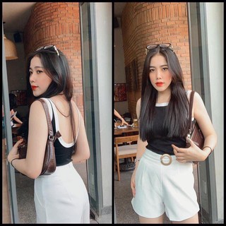 Áo Ba Lỗ Khoét Lưng Phối Viền