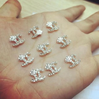 Charm trang trí nail thiên thần mã 04 vàng bạc