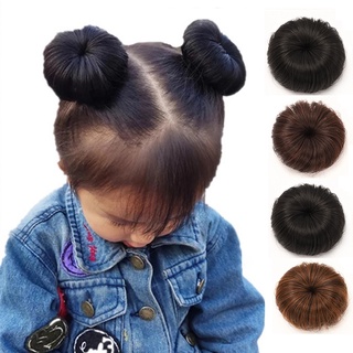 Wig Baby Girl Bun Girl Donut Hair Accessories Wig Wavy Curly Messy Donut Bun