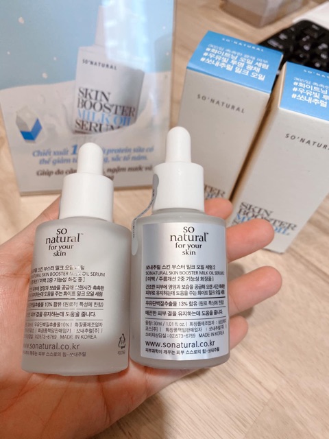 Tinh chất dưỡng trắng da So’natural skin booster milk oil serum | BigBuy360 - bigbuy360.vn