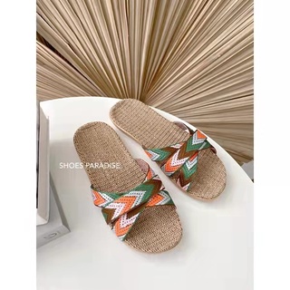 Dép cói nữ dây chéo MS02