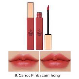 Son kem 3CE Carrot Pink – Cloud Lip Tint Màu Hồng San Hô Ngọt Lịm
