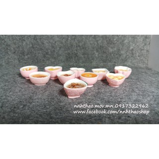 Minifood_Tô thức ăn trang trí mô hình
