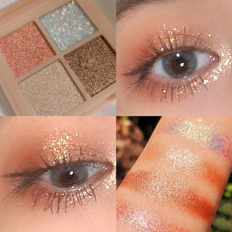 [Hàng mới về] Bảng phấn mắt 4 màu ánh kim long lanh | BigBuy360 - bigbuy360.vn
