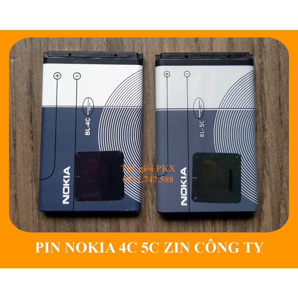Pin Nokia 4C 5C zin công ty  cho máy 1280, 110i, 1200, 1100...