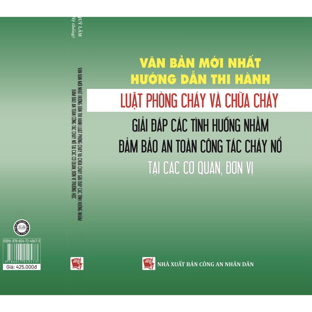 Sách- Văn bản mới nhất hướng dẫn thi hành luật phòng cháy và chữa cháy – giải đáp các tình huống nhằm đảm bảo an toàn