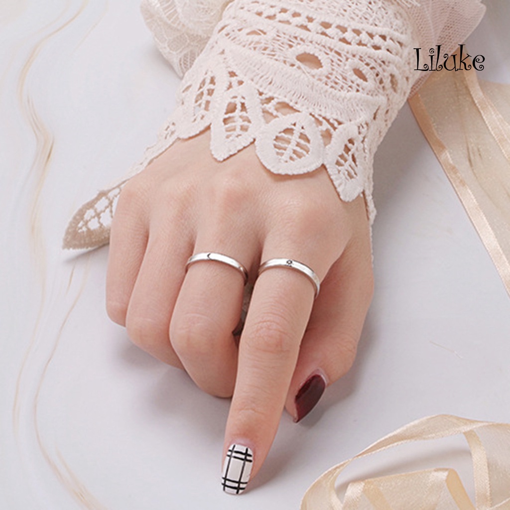 1 Cặp Nhẫn Đồng Chống Trầy Xước Có Thể Điều Chỉnh Kích Thước