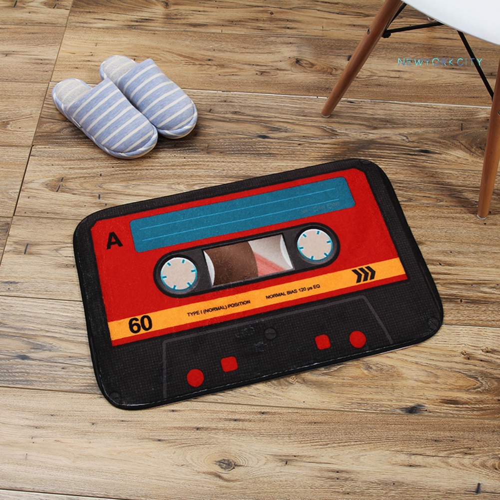 Thảm Chùi Chân Hình Băng Cát Sét Cổ Điển Kích Thước 40X60Cm