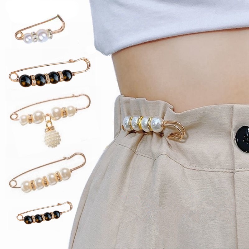 Ghim Cài Quần / Chân Váy Đính Ngọc Trai Nhân Tạo