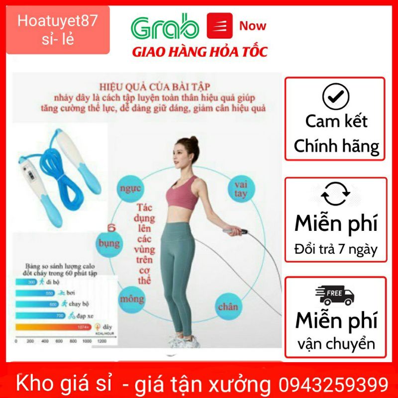 Dây Nhảy Đếm Số, Đo Kiloklo, KM,... Điện Tử