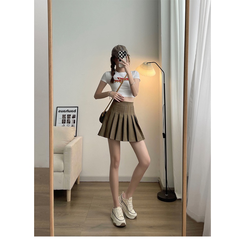 Chân Váy Chữ A Lưng Cao Thiết Kế Mới Thời Trang Mùa Hè Dành Cho Nữ