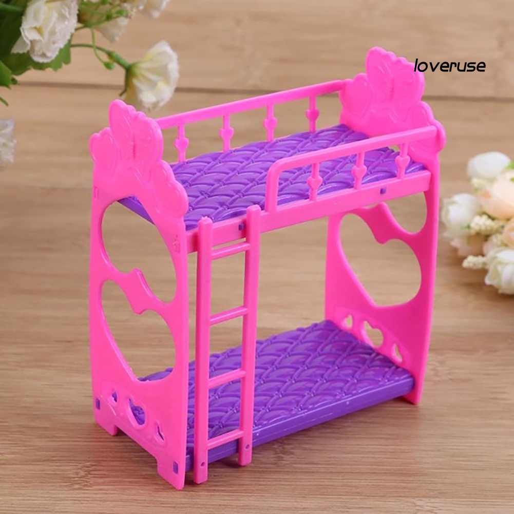Giường Ngủ Mini Bằng Nhựa 11.5x14cm Dành Cho Búp Bê