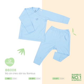 BuBaby - Bộ dài tay cài chéo sơ sinh